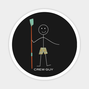 Funny Mens Crew Rowing Magnet